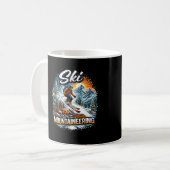 Skibergsteigen Kaffeetasse (Vorderseite Links)