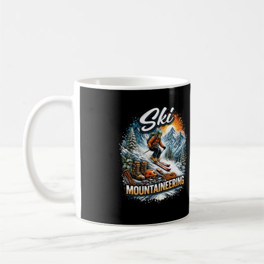 Skibergsteigen Kaffeetasse (Links)