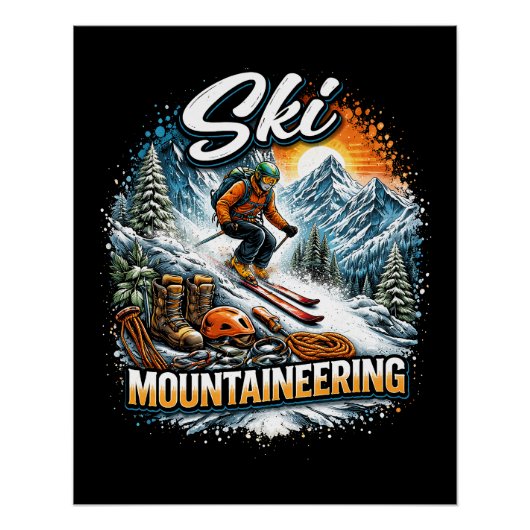 Skibergsteigen Poster (Vorderseite)