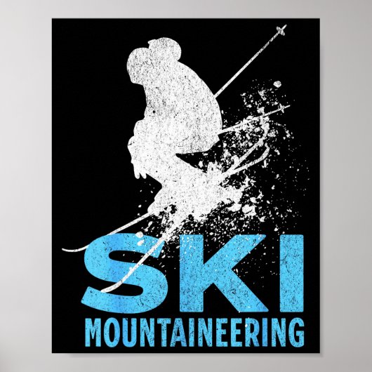 Skibergsteigen poster (Vorne)