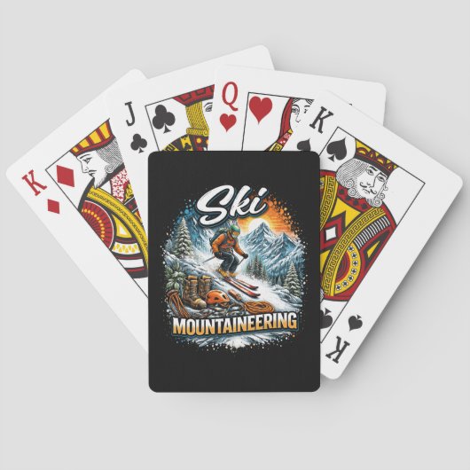 Skibergsteigen Spielkarten (Rückseite)