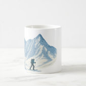 Skibergsteiger-Kaffeetasse Kaffeetasse (Mittel)