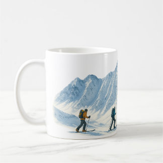 Skibergsteiger-Kaffeetasse Kaffeetasse