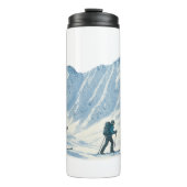 Skibergsteiger-Kaffeetasse Thermosbecher (Vorderseite)
