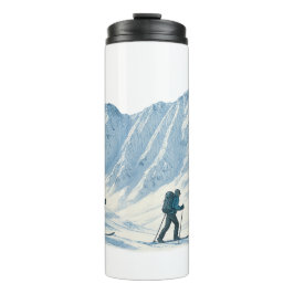 Skibergsteiger-Kaffeetasse Thermosbecher