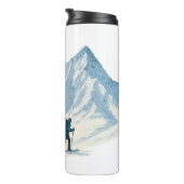 Skibergsteiger-Kaffeetasse Thermosbecher (Nach rechts gedreht)