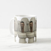 Skibid Toilette Funny Mug Kindergeschenk Kaffeetasse (Vorderseite Links)