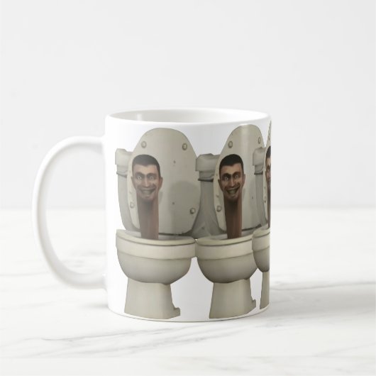 Skibid Toilette Funny Mug Kindergeschenk Kaffeetasse (Links)