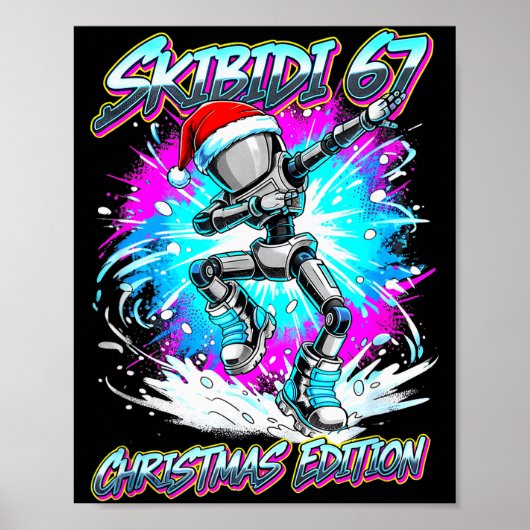 Skibidi 67 Christmas Edition Dance  Poster (Vorne)