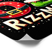 Skibidi 67 Rizzmas Christmas Meme Funny Elf Santa Poster (Ecke)