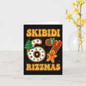 Skibidi 67 Rizzmas Funny Six Seven Meme Christmas  Karte (Gelbe Blume)