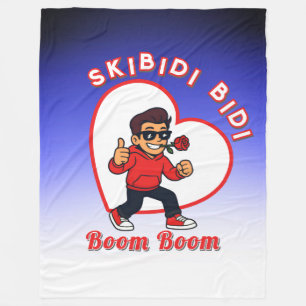 Skibidi Bidi Boom Boom Valentine Meme - Cartoon Fleecedecke