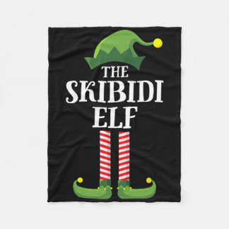 Skibidi Elf Shirt Matching Family Group Funny Chri Fleecedecke