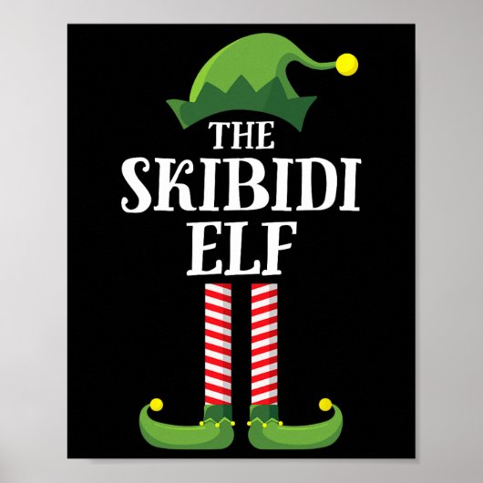 Skibidi Elf Shirt Matching Family Group Funny Chri Poster (Vorne)