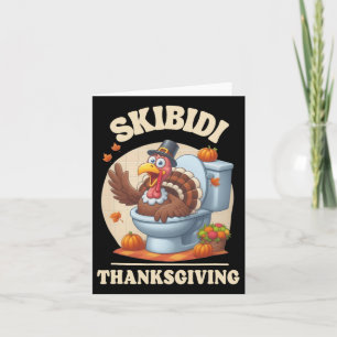 Skibidi Erntedank Funny Meme Skibidi Toilet Tur Karte