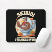 Skibidi Erntedank Funny Meme Skibidi Toilet Tur Mousepad (Mit Mouse)