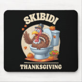 Skibidi Erntedank Funny Meme Skibidi Toilet Tur Mousepad (Vorne)