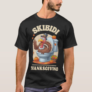Skibidi Erntedank Funny Meme Skibidi Toilet Tur T-Shirt