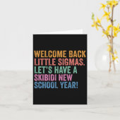 Skibidi Neues Schuljahr Willkommen zurück Kleine S Karte (Gelbe Blume)