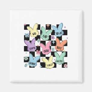 Skibidi Ostereier Hunt Tag Funny Nr. Cap Rizz Meme Magnet