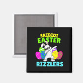 Skibidi Ostern - Funny Easter Rizzler Gen Alpha Sl Magnet (Vorderseite/Rückseite)