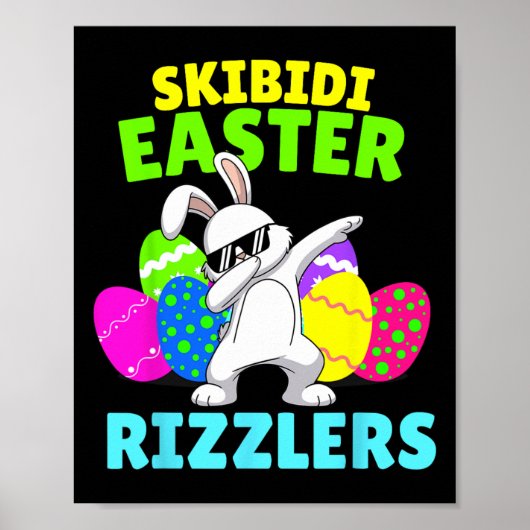 Skibidi Ostern - Funny Easter Rizzler Gen Alpha Sl Poster (Vorne)