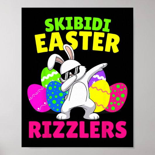 Skibidi Ostern - Funny Easter Rizzler Gen Alpha Tw Poster (Vorne)