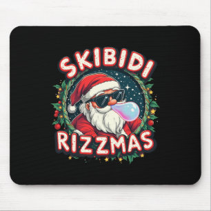 Skibidi Rizzm Celebration Frohe Weihnachten Funny  Mousepad