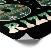 Skibidi Rizzmas 67 Six Seven Meme Ugly Christmas F Poster (Ecke)