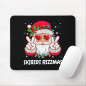 Skibidi Rizzmas Christmas Funny Santa Claus Xmas P Mousepad (Mit Mouse)