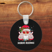 Skibidi Rizzmas Christmas Funny Santa Claus Xmas P Schlüsselanhänger (Vorderseite)