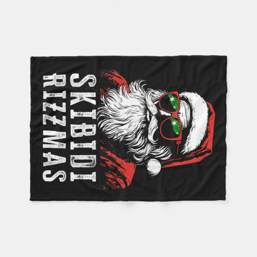 Skibidi Rizzmas Christmas Rizz Santa Claus Charism Fleecedecke (Vorderseite (Horizontal))