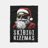 Skibidi Rizzmas Christmas Rizz Santa Claus Charism Fleecedecke (Vorderseite)