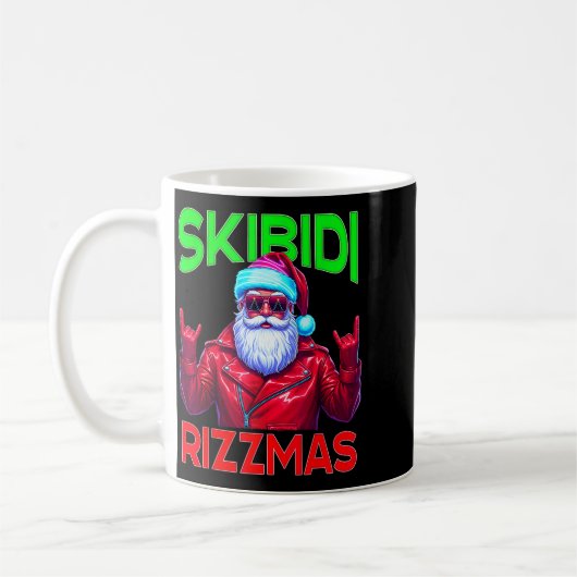 Skibidi Rizzmas Christmas Rizz Santa Claus Charism Kaffeetasse (Links)