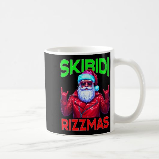 Skibidi Rizzmas Christmas Rizz Santa Claus Charism Kaffeetasse (Rechts)