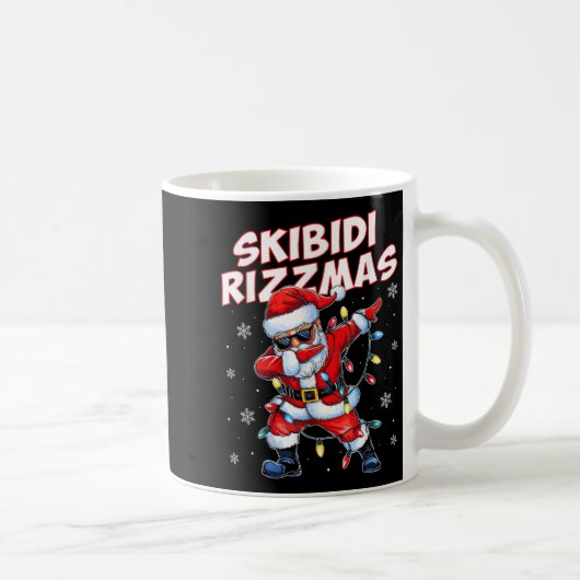 Skibidi Rizzmas Christmas Rizz Santa Claus Charism Kaffeetasse (Rechts)