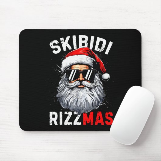 Skibidi Rizzmas Christmas Rizz Santa Claus Charism Mousepad (Mit Mouse)