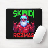 Skibidi Rizzmas Christmas Rizz Santa Claus Charism Mousepad (Mit Mouse)