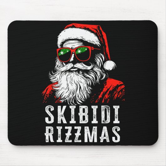 Skibidi Rizzmas Christmas Rizz Santa Claus Charism Mousepad (Vorne)