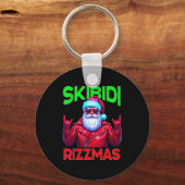 Skibidi Rizzmas Christmas Rizz Santa Claus Charism Schlüsselanhänger (Vorderseite)