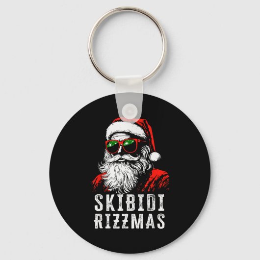 Skibidi Rizzmas Christmas Rizz Santa Claus Charism Schlüsselanhänger (Vorderseite)