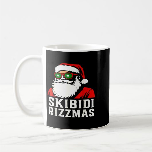 Skibidi Rizzmas Christmas Rizz Santa Claus Kaffeetasse (Links)