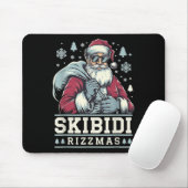 Skibidi Rizzmas Cool Santa Funny Christmas Rizz Ri Mousepad (Mit Mouse)