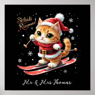 Skibidi Rizzmas Das ultimative lustige Weihnachts- Poster