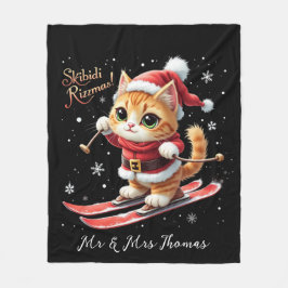 Skibidi Rizzmas Das ultimative Weihnachtsmädchen Fleecedecke