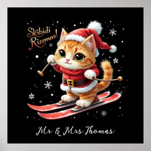 Skibidi Rizzmas Das ultimative Weihnachtsmädchen Poster