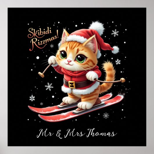 Skibidi Rizzmas Das ultimative Weihnachtsmädchen Poster (Vorne)