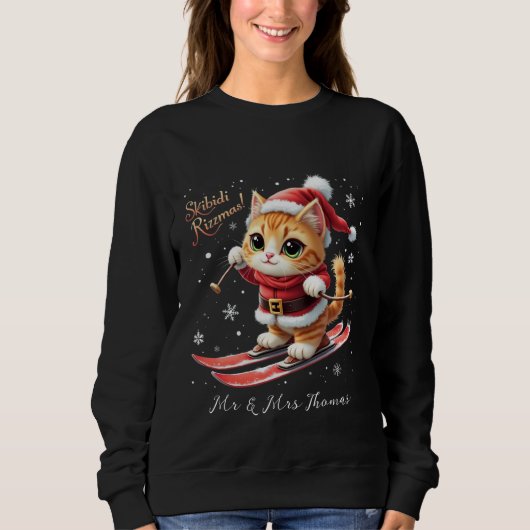 Skibidi Rizzmas Das ultimative Weihnachtsmädchen Sweatshirt (Vorderseite)