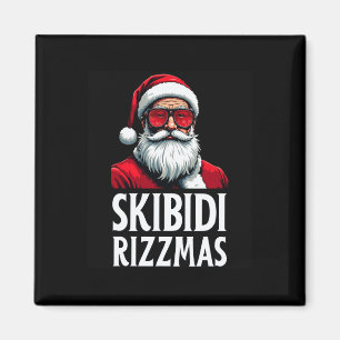 Skibidi Rizzmas Frohe Weihnachten Weihnachtsmann F Magnet