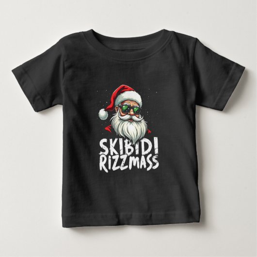 Skibidi Rizzmas Funny Gen Alpha Slang Weihnachten Baby T-shirt (Vorderseite)